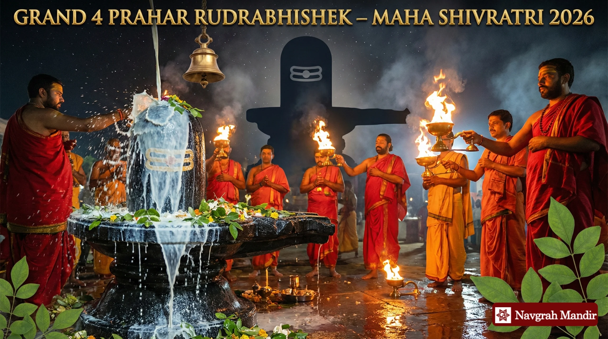Grand 4 Prahar Rudrabhishek Pujan this Mahashivratri 2026