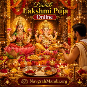 Diwali Lakshmi Puja with Goddess Lakshmi and Lord Ganesha worship during Deepavali festival
