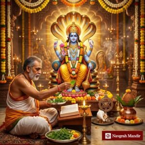 Vishnu Sahasranamam Puja with recitation of Lord Vishnu thousand names and Tulsi offerings