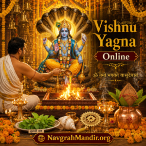 Vishnu Yagna Online ritual with sacred fire offerings and Lord Vishnu worship by Vedic priests