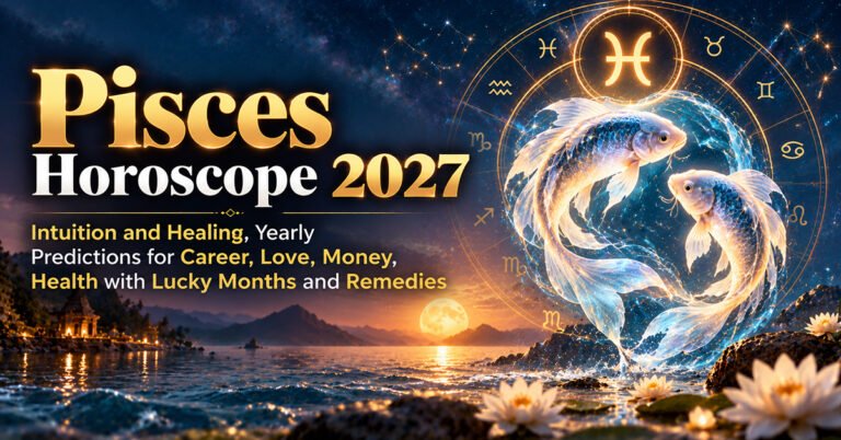 Pisces Horoscope 2027: Intuition and Healing, Yearly Predictions for Career, Love, Money, Health with Lucky Months and Remedies