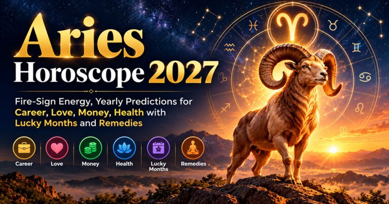 Aries Horoscope 2027: Fire-Sign Energy, Yearly Predictions for Career, Love, Money, Health with Lucky Months and Remedies